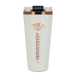 Nashville Predators 32oz Crme and Copper Big Slim Tumbler with Straw