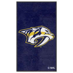 Nashville Predators 3X5 High-Traffic Mat with Durable Rubber Backing - Portrait Orientation
