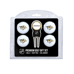 Nashville Predators 4 Ball Gift Set + Divot Tool & Marker