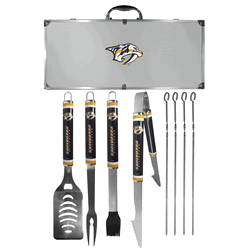 Nashville Predators 8 pc Logo BBQ Set