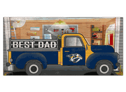 Nashville Predators Best Dad Truck 6x12 Sign