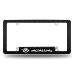 Nashville Predators Black 12" x 6" Chrome All Over Automotive License Plate Frame for Car/Truck/SUV