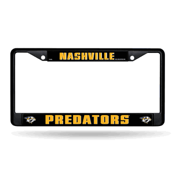 Nashville Predators  Black Chrome Frame with Plastic Inserts 12