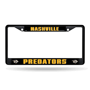 Nashville Predators Standard Black Chrome Frame with Plastic Inserts 12