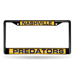 Nashville Predators Black Laser Chrome Frame