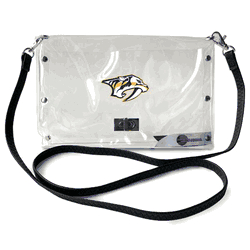 Nashville Predators Clear Envelope Purse STRAP