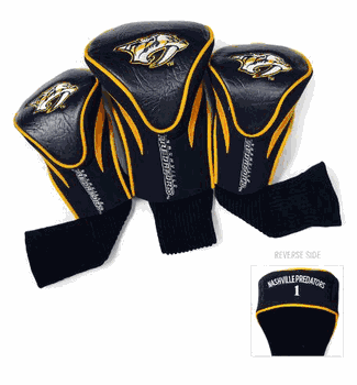 Nashville Predators Club 3 Piece Contour Headcover Set