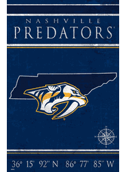 Nashville Predators Coordinates 17x26