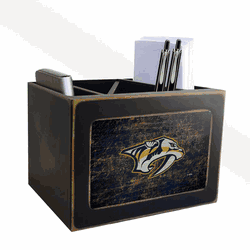 Nashville Predators Distressed Desktop Organizer w/Team Color