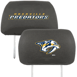 Nashville Predators Embroidered Head Rest Cover Set - 2 Pieces
