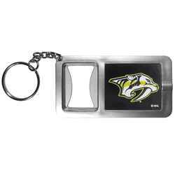 Nashville Predators Flashlight Key Chain with Bottle Opener