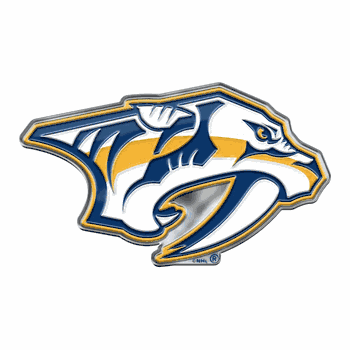 Nashville Predators Heavy Duty Aluminum Embossed Color Emblem