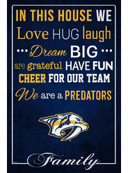 Nashville Predators In This House 17x26