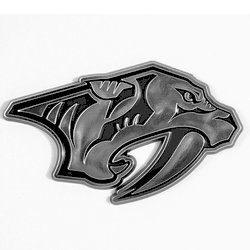 Nashville Predators Molded Chrome Plastic Emblem