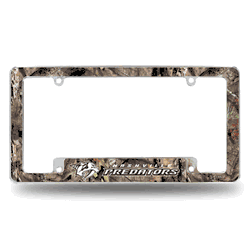 Nashville Predators Mossy Oak 12" x 6" Chrome All Over Automotive License Plate Frame for Car/Truck/SUV