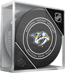 Nashville Predators NHL Hockey Official Game Puck IN CUBE