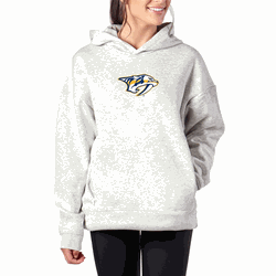 Nashville Predators NHL Kadi Hoodie with Zipper Pockets Heather Grey Large