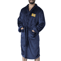 Nashville Predators NHL Navy Snipe L/XL Silk Touch Robe 26x47 Inches
