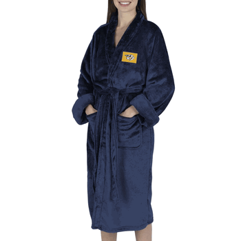 Nashville Predators NHL Navy Snipe S/M Silk Touch Robe 23X41 Inches