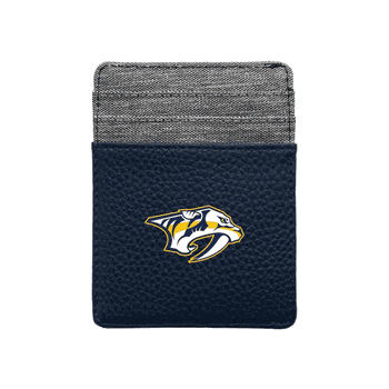 Nashville Predators Pebble Front Pocket Wallet Navy