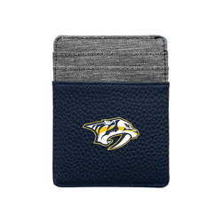 Nashville Predators Pebble Front Pocket Wallet Navy