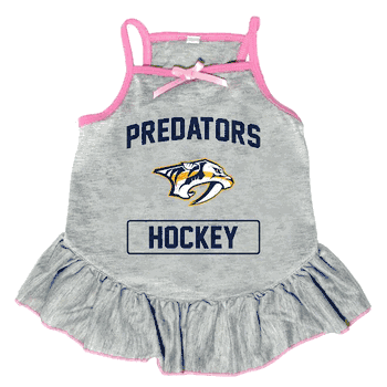 Nashville Predators Pet Dress Grey Type Medium