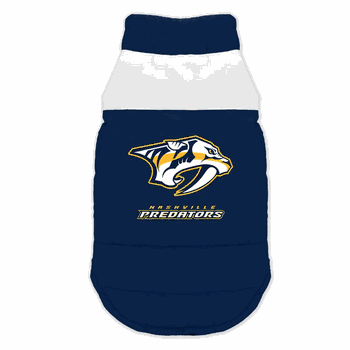 Nashville Predators Pet Parka Puff Vest Extra Small