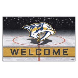 Nashville Predators Rubber Door Mat - 18in. x 30in.