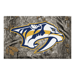 Nashville Predators Rubber Scraper Door Mat Camo