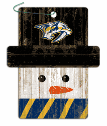 Nashville Predators Snowman Ornament