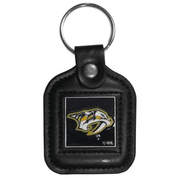 Nashville Predators Square Leatherette Key Chain