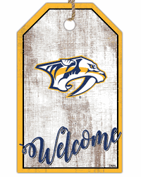 Nashville Predators Welcome Team Tag 11x19 Sign