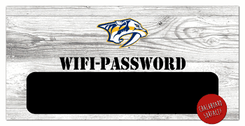 Nashville Predators Wifi Password 6x12 Sign