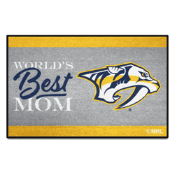 Nashville Predators World's Best Mom Starter Mat Accent Rug - 19in. x 30in.