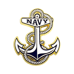 Naval 3D Color Metal Emblem