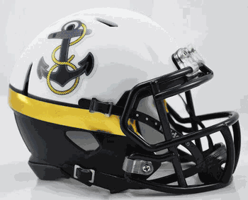 Navy Midshipmen NCAA Mini Speed Football Helmet Anchor