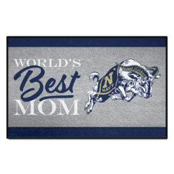 Navy Midshipmen World's Best Mom Starter Mat Accent Rug - 19in. x 30in.