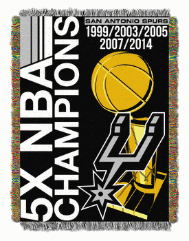 NBA San Antonio Spurs Commemorative Series Tapestry Throw