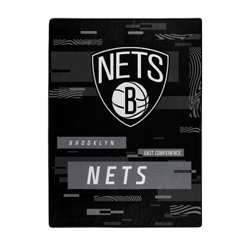 Brooklyn Nets Digitize Raschel Plush Throw Blanket