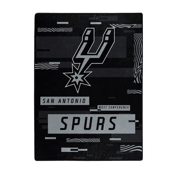 San Antonio Spurs Digitize Raschel Plush Throw Blanket