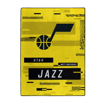 Utah Jazz Digitize Raschel Plush Throw Blanket