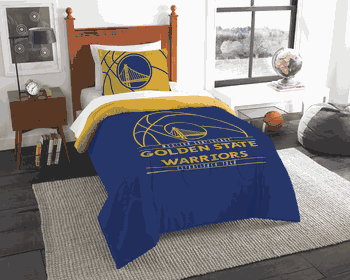 NBA Golden State Warriors Reverse Slam Twin Comforter Set