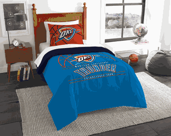 NBA Oklahoma City Thunder Reverse Slam Twin Comforter Set