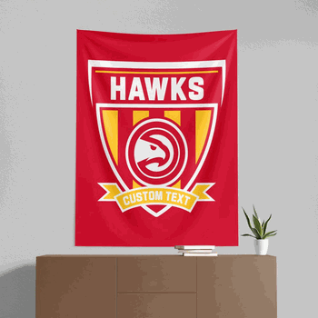 NBA Atlanta Hawks Allegiance Personalized Wall Hanging 50x60 Inches