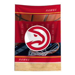 NBA Atlanta Hawks Detailed Collage Wall Hanging Tapestry 24x36 inches