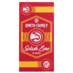 NBA Atlanta Hawks Dominion Personalized Beach Towel 30�60 Inches