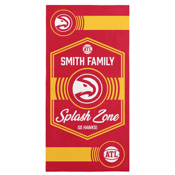 NBA Atlanta Hawks Dominion Personalized Beach Towel 30�60 Inches