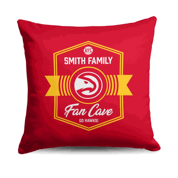 NBA Atlanta Hawks Dominion Personalized Throw Pillow 18�18 Inches