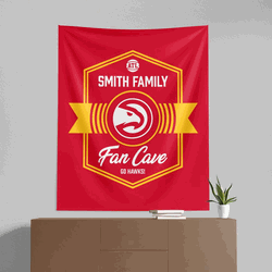 NBA Atlanta Hawks Dominion Personalized Wall Hanging 50�60 Inches