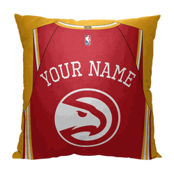 NBA Atlanta Hawks Jersey Personalized Throw Pillow 18x18 Inches